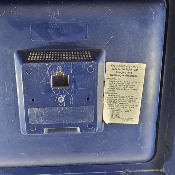 Vintage Blatz Old Heidelberg Private Stock Beer Sign 1986 - Picture 9 of 11